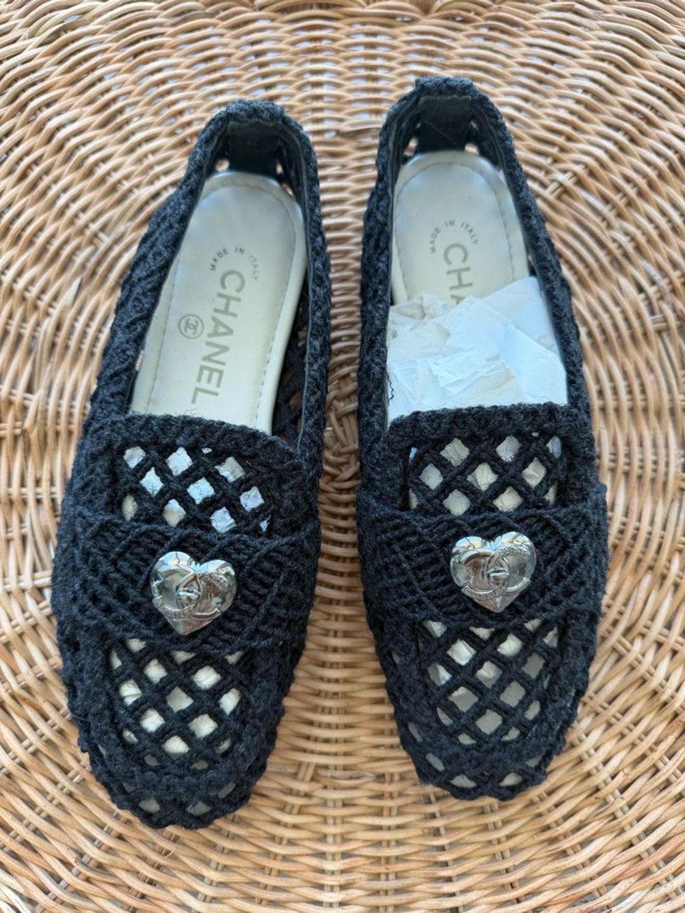 CHANEL Cruise 2023 by Virginie Viard Interlocking Braided Cord Loafers size 7,5 - Picture 10 of 16